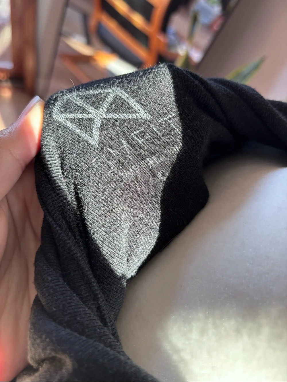 Element Black Hoodie with White Gothic 'SQUAD' Back Print